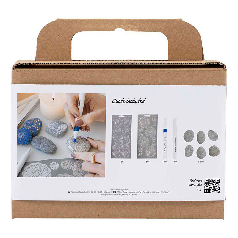 Load image into Gallery viewer, Creativ company mini hobbyset steendecoratie blauw