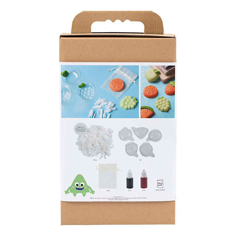 Afbeelding laden in galerijviewer, Creativ company hobbyset zeep maken fruit groen en oranje