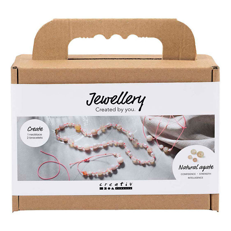 Afbeelding laden in galerijviewer, Creativ company mini hobbyset sieraden halskettingen en armband roze