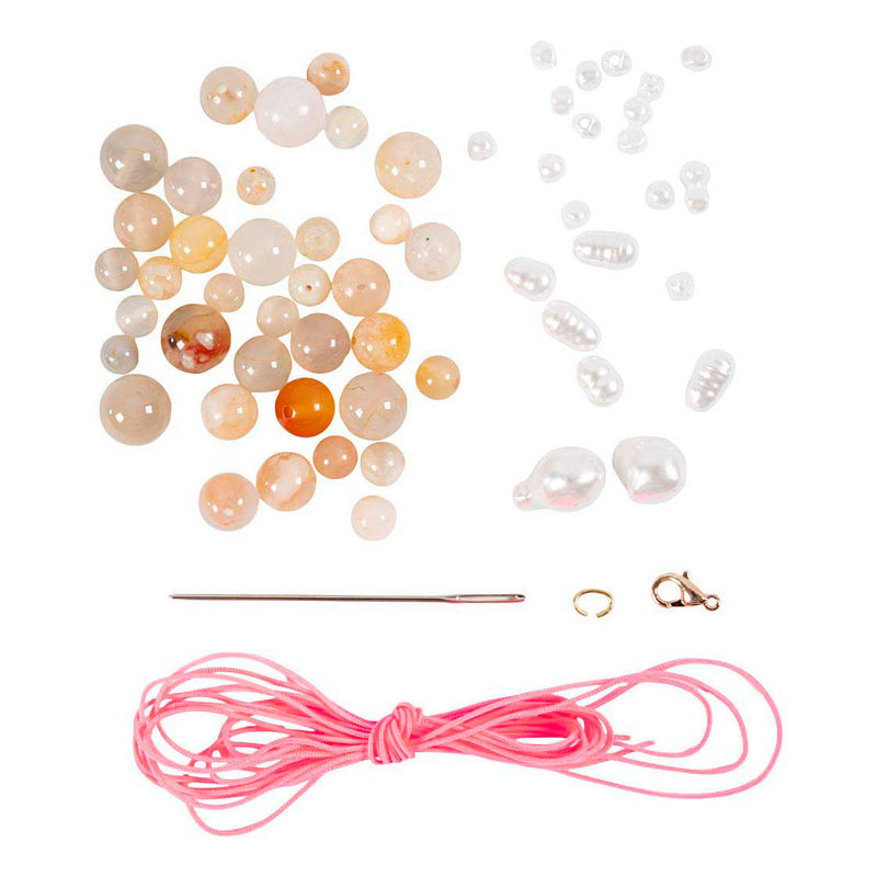 Afbeelding laden in galerijviewer, Creativ company mini hobbyset sieraden halskettingen en armband roze