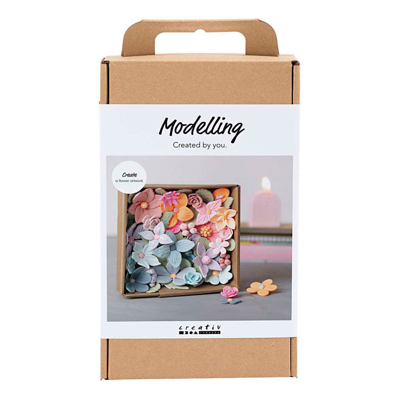 Load image into Gallery viewer, Creativ company hobbyset bloemen boetseren pastelkleuren