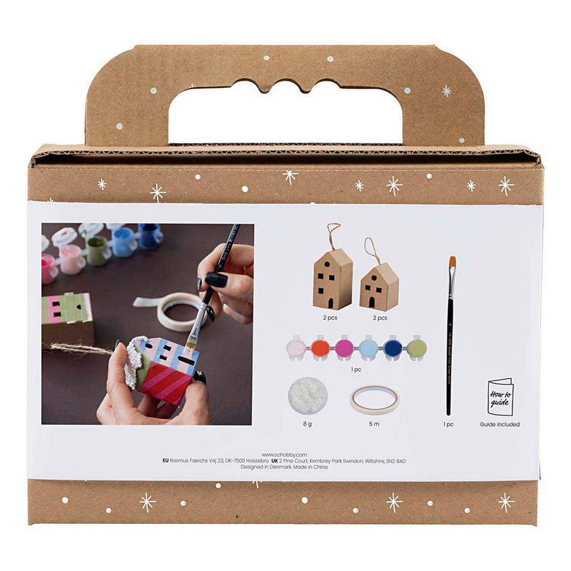 Chargez l'image dans la visionneuse de la galerie, Creativ company mini hobbyset decoratie huizen kleurrijk