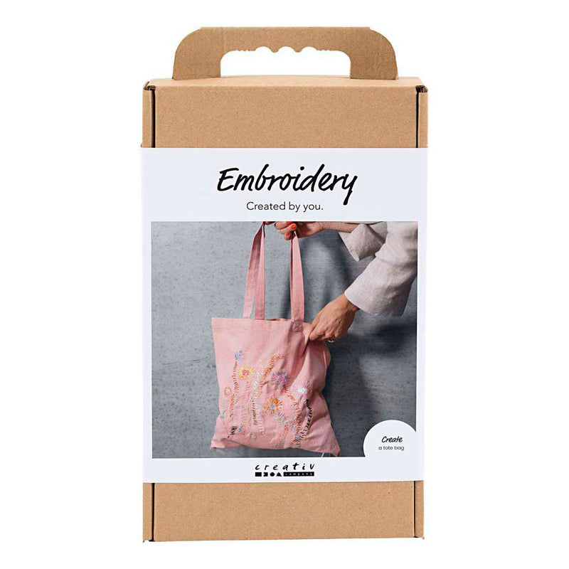 Load image into Gallery viewer, Creativ company hobbyset borduurwerk draagtas lichtroze