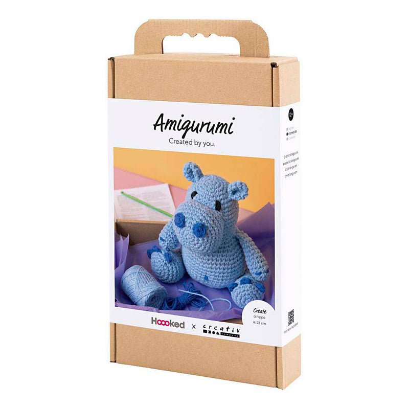 Afbeelding laden in galerijviewer, Creativ company hobbyset amigurumi nijlpaard