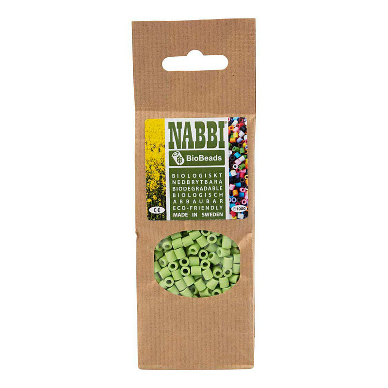 Load image into Gallery viewer, Creativ company nabbi biobeads 5x5mm pastel groen - 1000st.