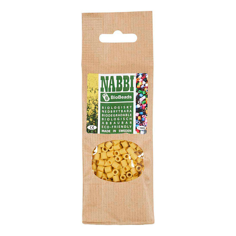 Afbeelding laden in galerijviewer, Creativ company nabbi biobeads 5x5mm geel - 1000st.