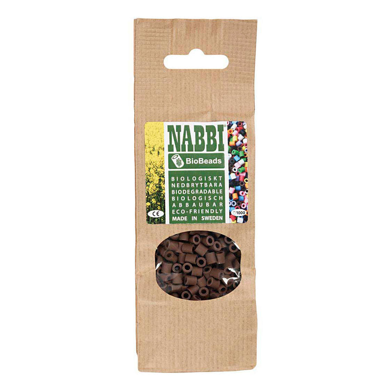 Load image into Gallery viewer, Creativ company nabbi biobeads 5x5mm bruin - 1000st.