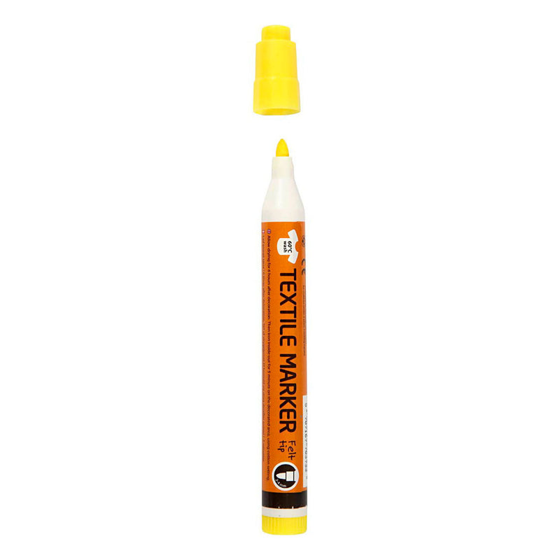 Afbeelding laden in galerijviewer, Creativ company textielstiften neon kleuren - lijndikte 2-4mm - 6st.