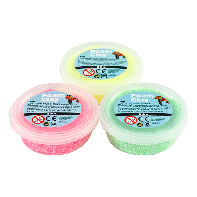 Afbeelding laden in galerijviewer, Creativ company foam clay neon - 3x14gr.