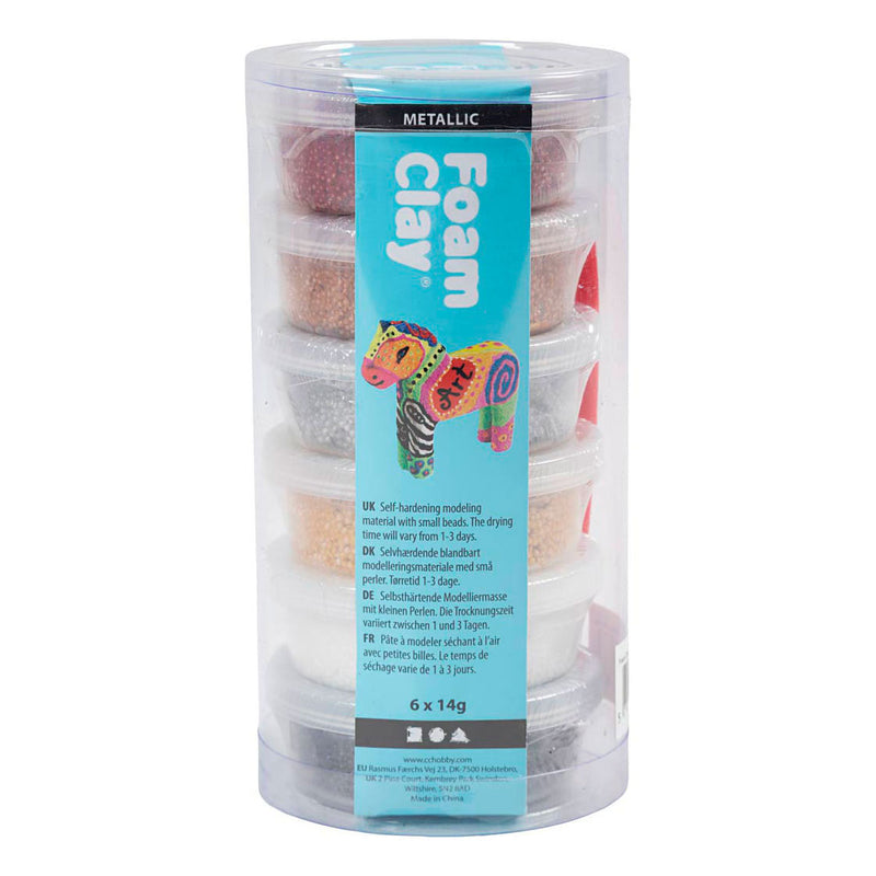 Laden Sie das Bild in Galerie -Viewer, Creativ company foam clay metallic - 6x14gr.