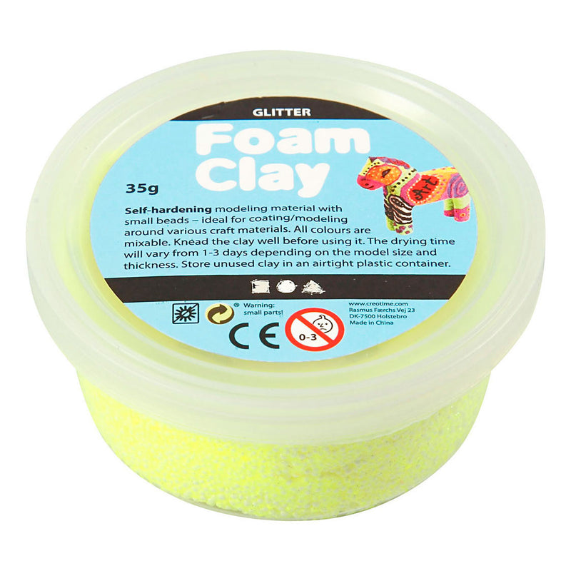 ギャラリービューアに画像をロードする, Creativ company foam clay glitter geel - 35gr.