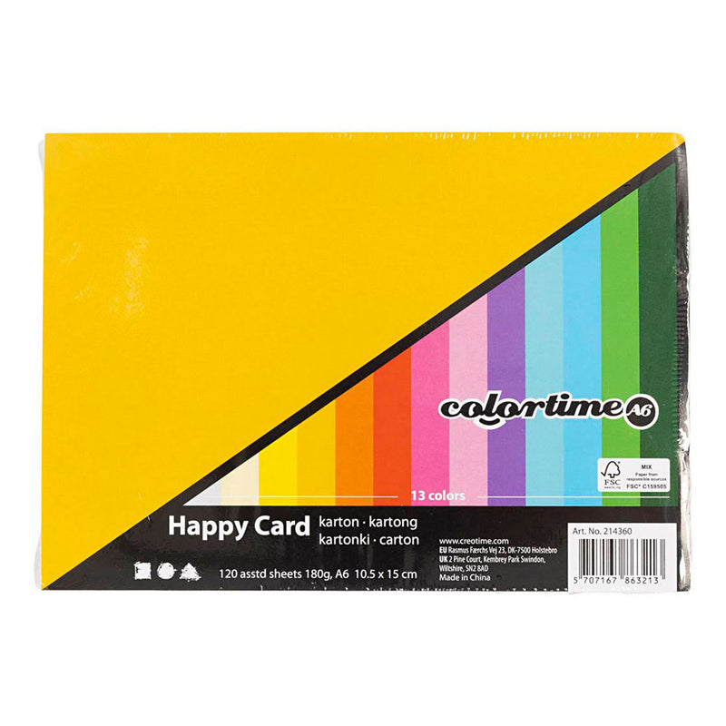 Afbeelding laden in galerijviewer, Creotime lente karton - diverse kleuren - a6 - 10,5x14,8cm - 180 grams - - 120 div vellen
