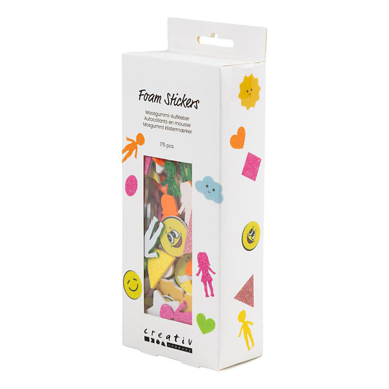 Afbeelding laden in galerijviewer, Creativ company foam stickers lachgezicht - 175st.