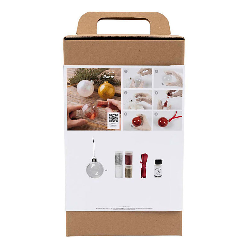 ギャラリービューアに画像をロードする, Creativ company hobbyset kerstballen glitter