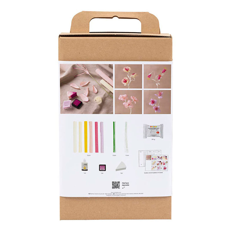 Chargez l'image dans la visionneuse de la galerie, Creativ company hobbyset crepepapier bloem pastelkleuren