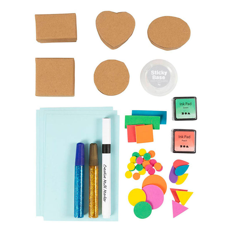 Afbeelding laden in galerijviewer, Creativ company hobbyset foam druk versierde dozen en kaarten