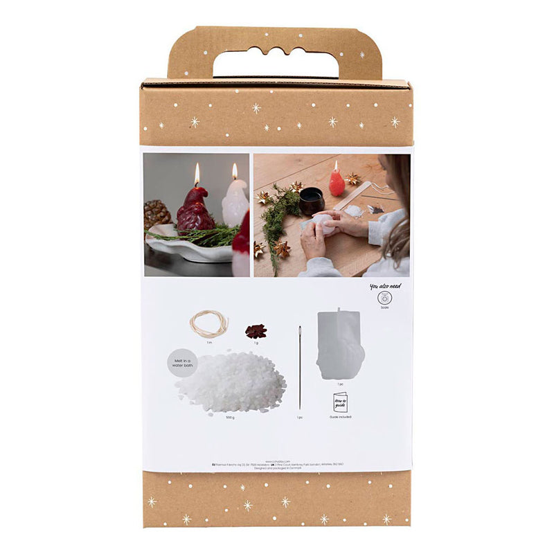 Afbeelding laden in galerijviewer, Creativ company https: www.cchobby.nl hobbyset-kaarsen-maken-kerstman-mat-transparant-rood-1-doos