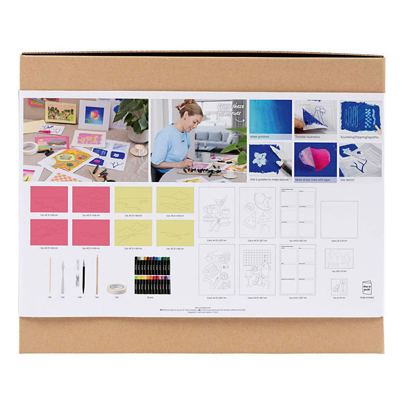 Cargue la imagen en el visor de la galería, Creativ company http: www.cchobby.nl starter-hobbyset-oliepastel-diverse-kleuren-1-doos