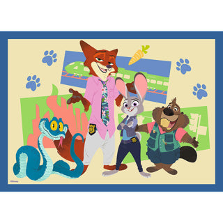 Chargez l'image dans la visionneuse de la galerie, Trefl puzzel 4 in 1 zootopia 35+48+54+70 stukjes | 2 stuks