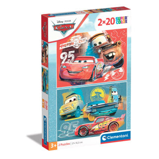 Load image into Gallery viewer, Disney clementoni puzzel 2x20 stukjes cars | 3 stuks