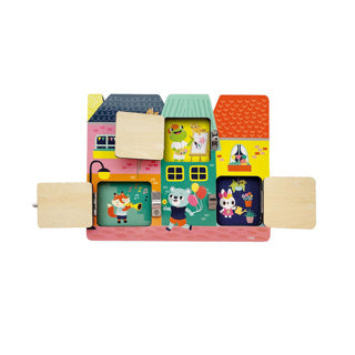 Afbeelding laden in galerijviewer, Ses houten puzzel met slotjes | 8 stuks