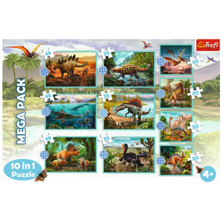 Load image into Gallery viewer, Trefl puzzel dino 10 in 1