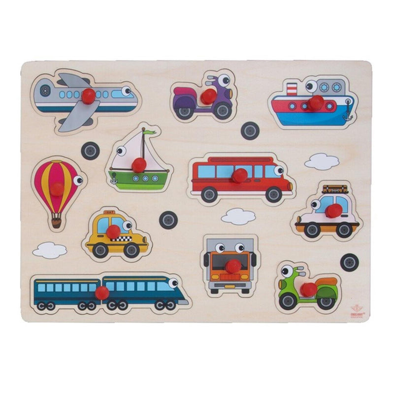 Load image into Gallery viewer, Engelhart noppenpuzzel voertuigen