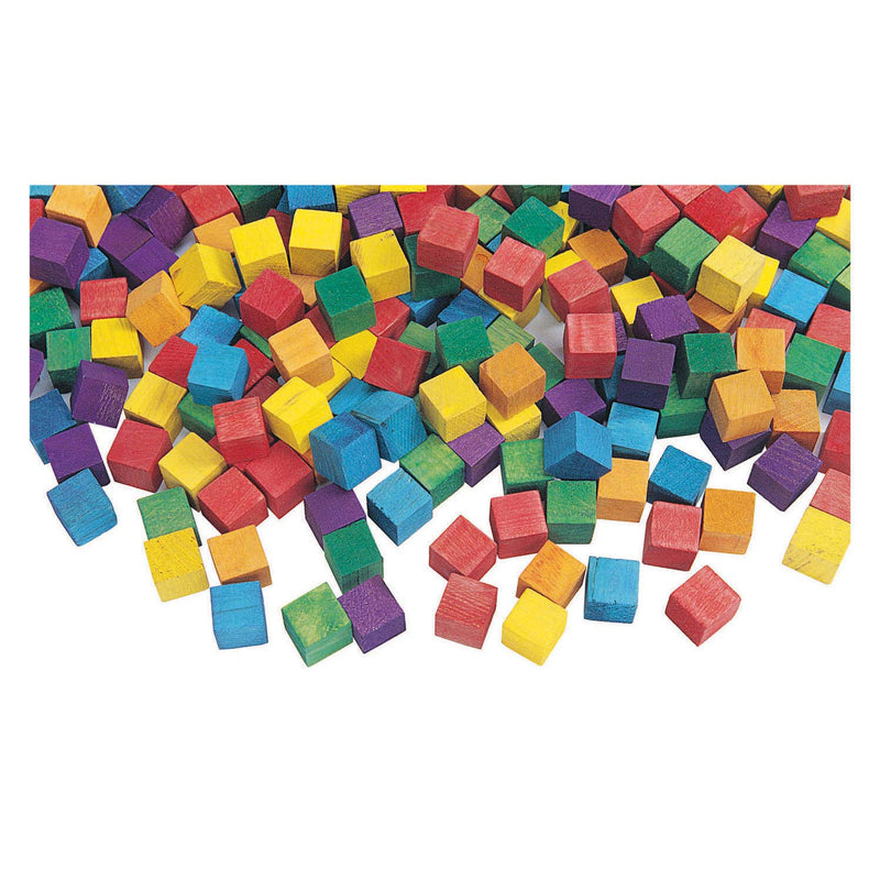 Afbeelding laden in galerijviewer, Colorations - gekleurde houten kubus blokjes, 196st.