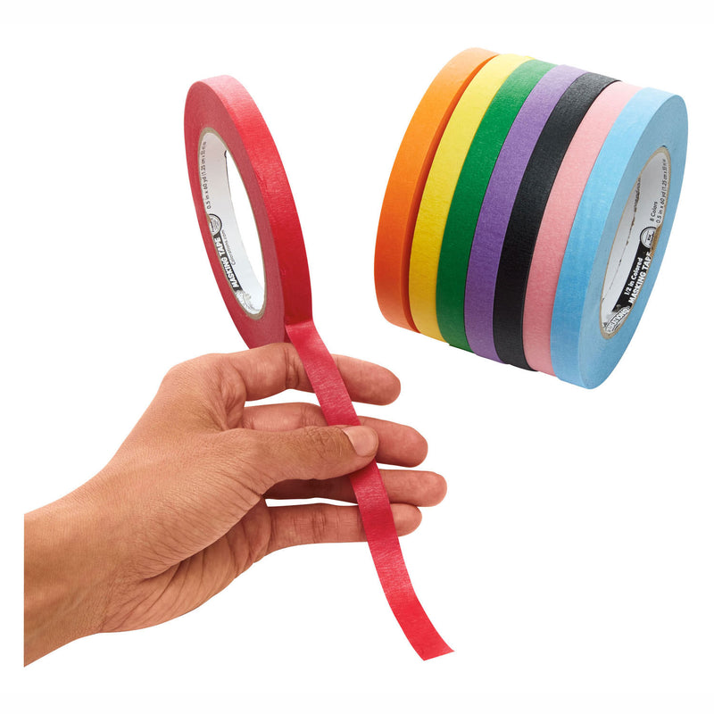 Load image into Gallery viewer, Colorations - afplaktape 8 kleuren - 55 meter per kleur