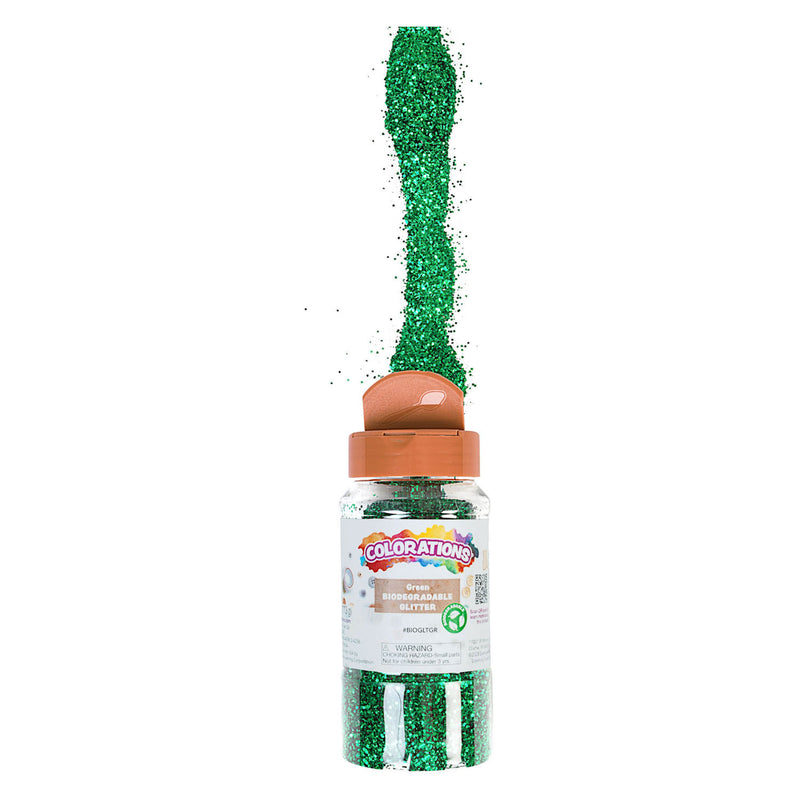 Load image into Gallery viewer, Colorations - biologische afbreekbare glitter - groen, 113 gram
