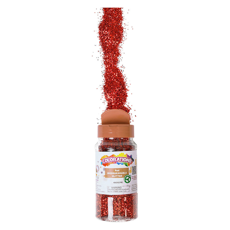 Load image into Gallery viewer, Colorations - biologische afbreekbare glitter - rood, 113 gram