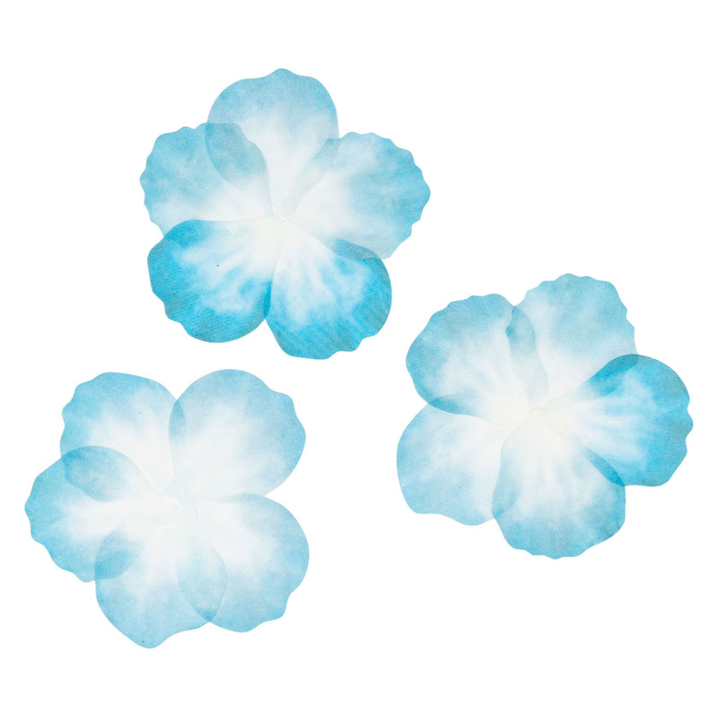 Load image into Gallery viewer, Colorations - washi stickers - blauwe bloemblaadjes, 80st.
