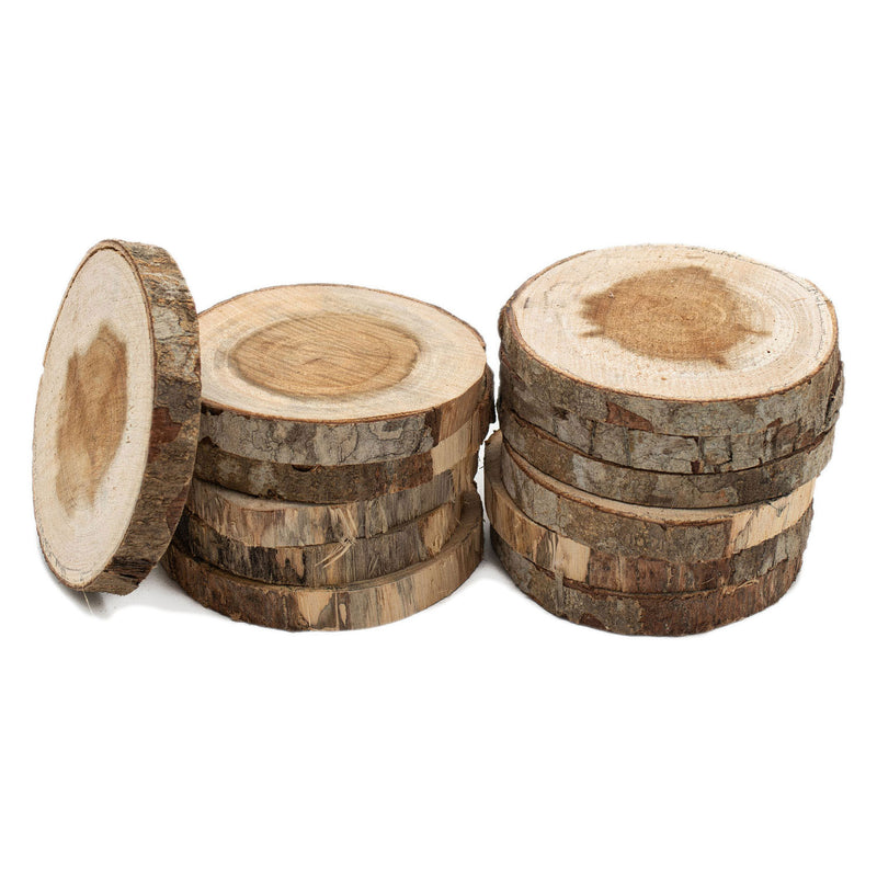 ギャラリービューアに画像をロードする, Colorations houten schijfjes knutselset 8-10cm 12 stuks creatief speelgoed.
