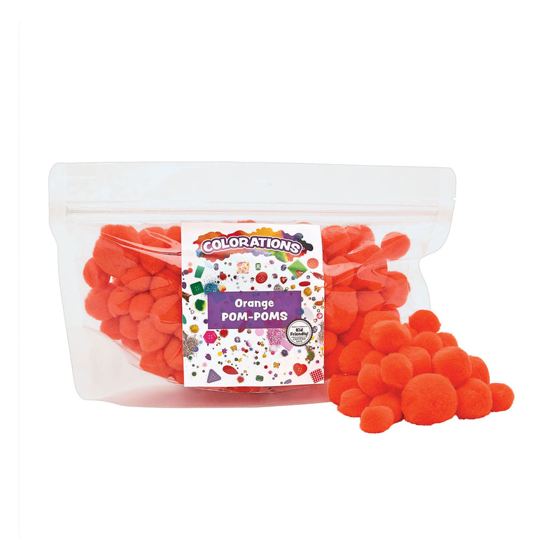 Load image into Gallery viewer, Colorations - pom poms oranje, 100st.
