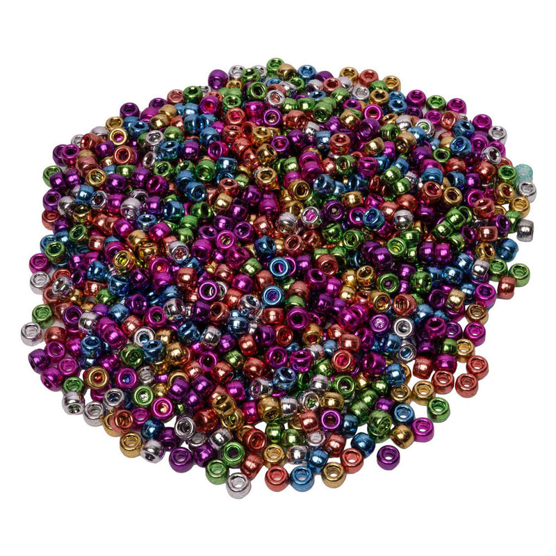 Load image into Gallery viewer, Colorations - pony kralen metallic 6x9 mm, 1000st.