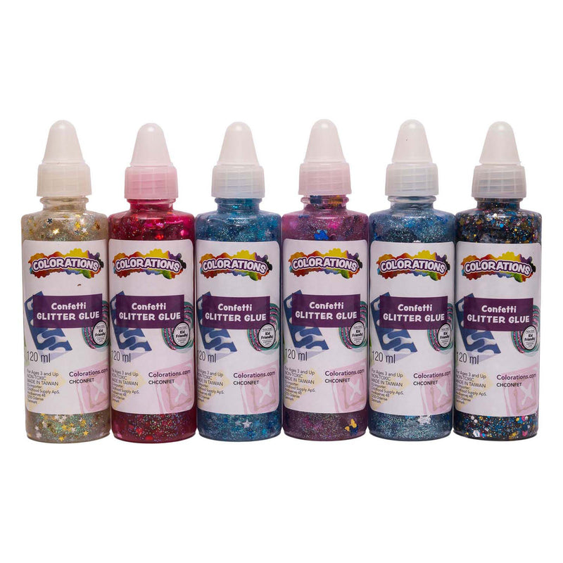 Load image into Gallery viewer, Colorations - confetti glitterlijm 118 ml, 6st.