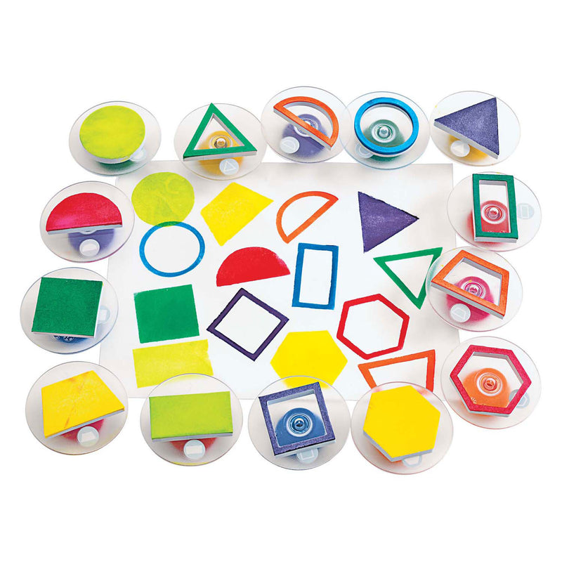 Load image into Gallery viewer, Colorations - easy grip stempels geometrisch, 14st.