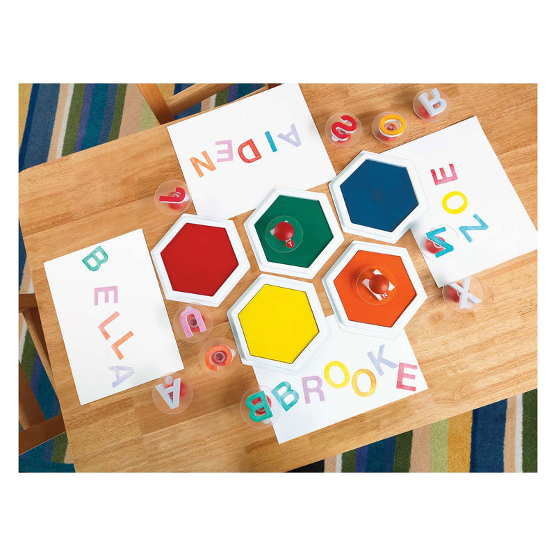 Load image into Gallery viewer, Colorations - easy grip hoofdletters stempels, 26st.