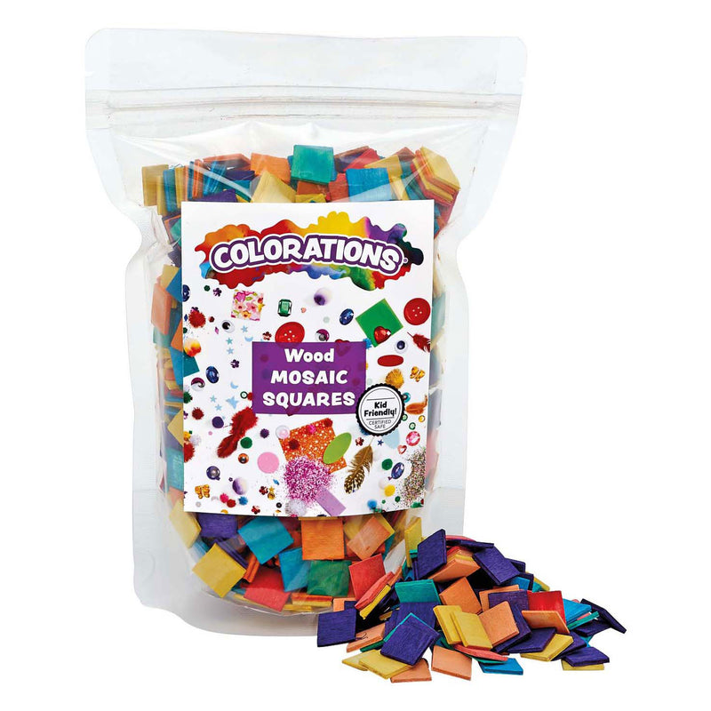 Load image into Gallery viewer, Colorations - houten mozaïek vierkantjes, 1000st.