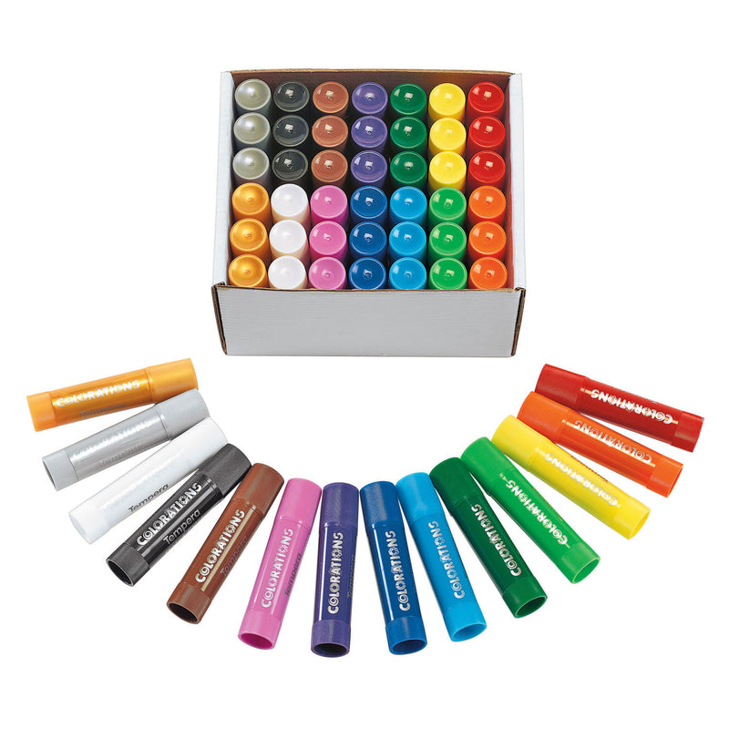 Laden Sie das Bild in Galerie -Viewer, Colorations - tempera verfsticks in 14 kleuren - 42st.