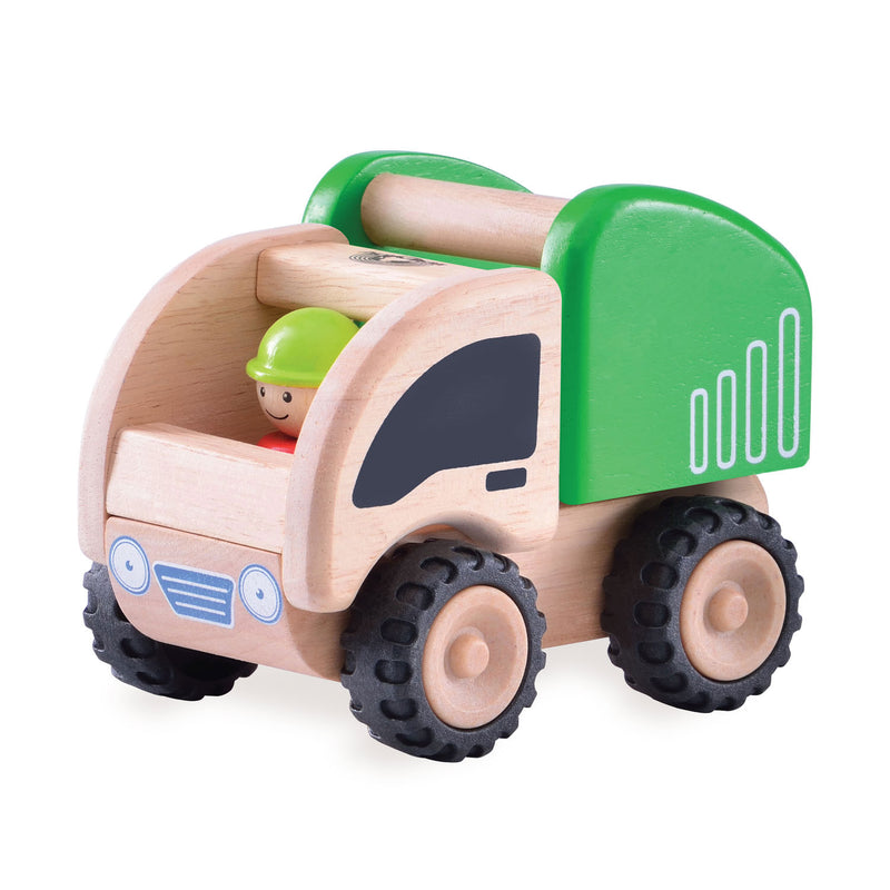 Load image into Gallery viewer, Wonderworld Houten Mini Vuilniswagen