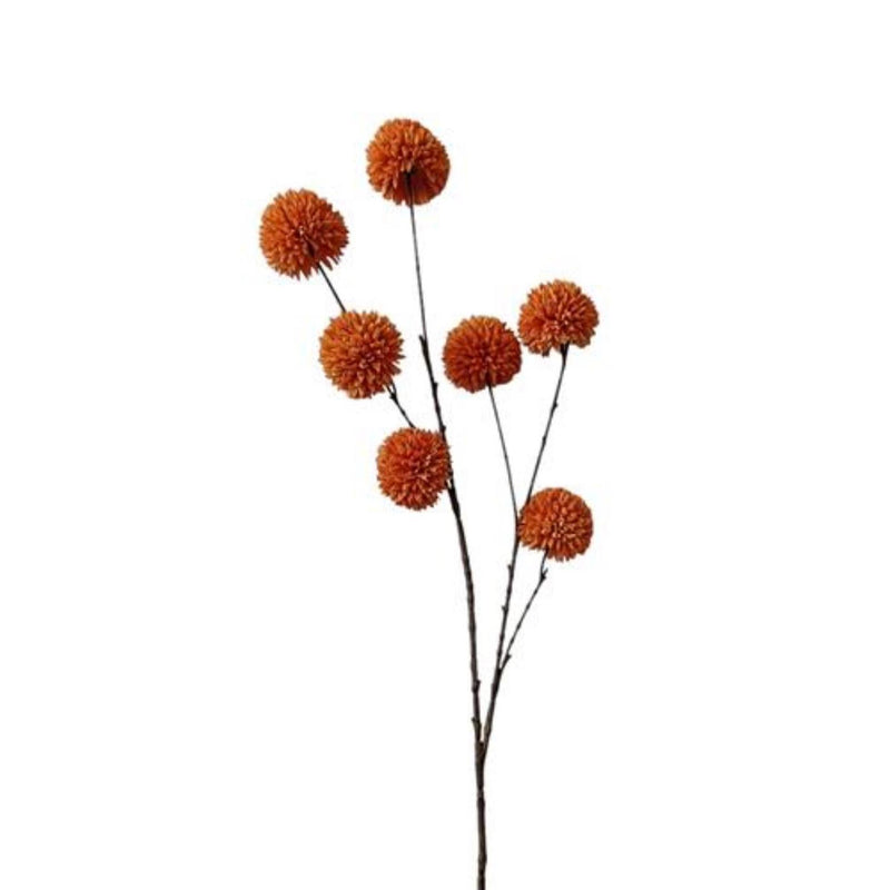 Afbeelding laden in galerijviewer, Roberts collection kunsttak pompom oranje 98cm