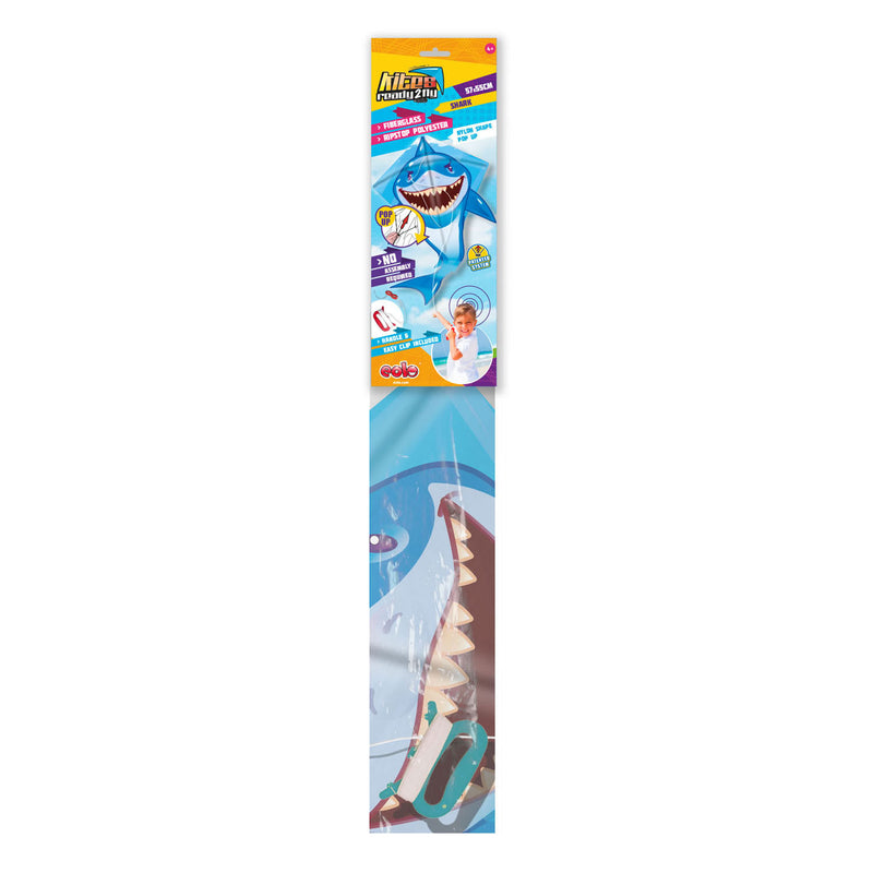 Load image into Gallery viewer, Kites ready 2 fly - pop-up nylon vlieger haai