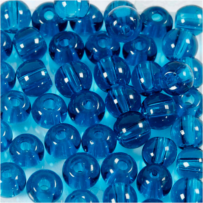 Afbeelding laden in galerijviewer, Creativ company http: www.cchobby.nl glas-kralen-d-4-mm-gatgrootte-1-mm-turquoise-45-stuk-1-doos