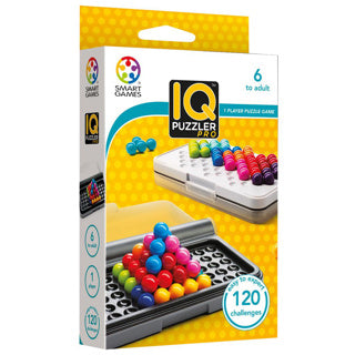 Afbeelding laden in galerijviewer, Smartgames iq puzzler pro - logisch denkspel reispuzzel - 120 opdrachten in 2d en 3d - educatief solospel voor kinderen en volwassenen - vanaf 6 jaar