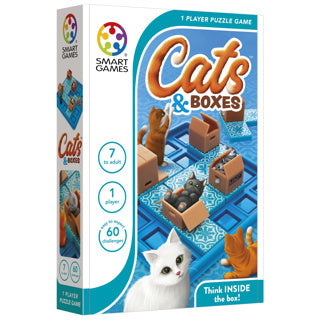 ギャラリービューアに画像をロードする, Smartgames cats boxes - logisch denkspel - 60 poezelige uitdagingen - compact solospel voor kinderen volwassenen - vanaf 7 jaar - katten
