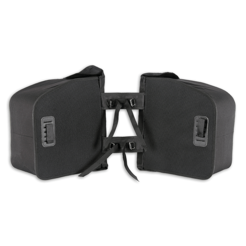 Load image into Gallery viewer, Lynx Dubbele fietstas zwart 35 liter