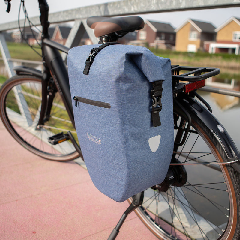 Load image into Gallery viewer, Lynx fietstas enkel tpu 28l blauw waterdicht e-bike hayes