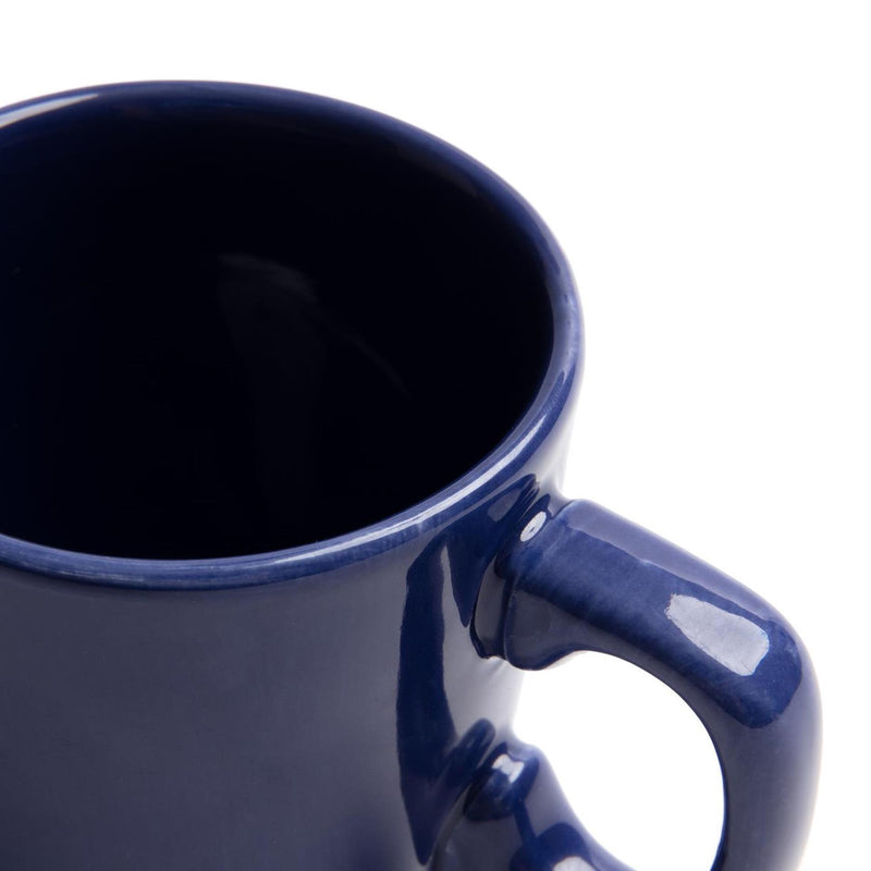 Afbeelding laden in galerijviewer, Boerenbont boerenblauw beker 0,2l donkerblauw doos a 6 stuks
