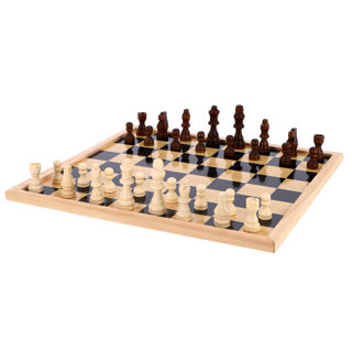 Afbeelding laden in galerijviewer, Otto simon dambord schaakbord met schaakstukken 40 x 40 cm
